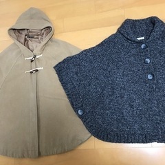 決まりました！レディースL〜XL相当 ポンチョコート ニット 2...