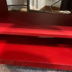 テレビ台（赤）の画像