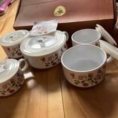 【新品】レンジ用密閉容器　ふくろうの楽園