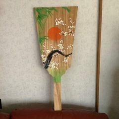 ハンドメイド　羽子板　押し絵　お正月　飾り　クラフト　昭和レトロ