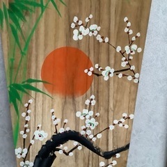 ハンドメイド　羽子板　押し絵　お正月　飾り　クラフト　昭和レトロの画像