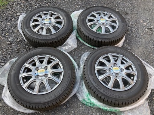 スペーシア外し、スタッドレスタイヤ＆ホイール４本セット