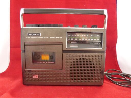 SONY FM/AM CASSETTE-CORDER CF-1１１０　ソニーラジオカセットレコーダー　ジャンク　本体のみ　中古