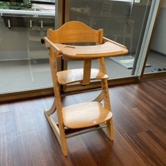 【大和屋】ハイチェア　テーブル＆ガード付き