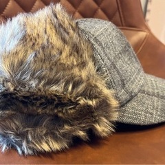 帽子　キャップ　冬　もこもこの画像