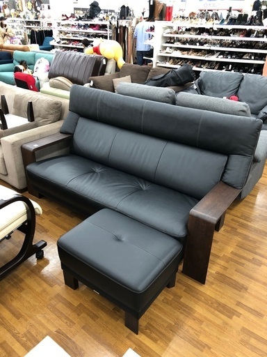 3人掛けソファ　karimoku オットマン付　チターノ