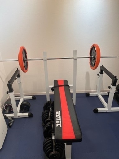 ダンベルセット ウエイト バーベル ベンチ台 セット