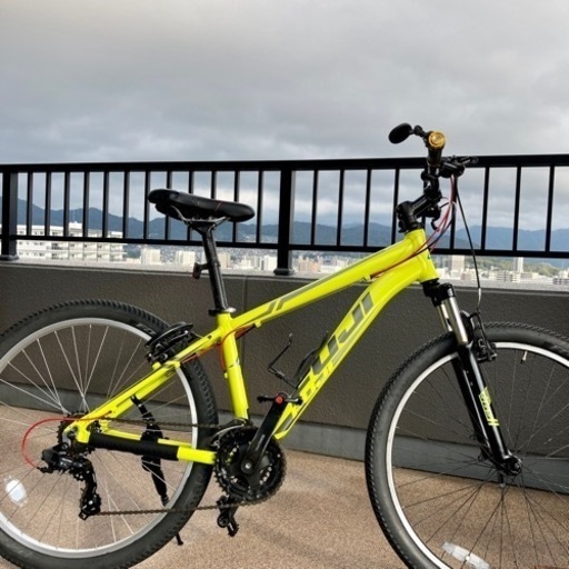 終了)ハードテイルマウンテンバイク Fuji Nevada 26”1.9V パテッドアロイ(アルミ)軽量フレーム(2018購入2017モデル) 新品部品への交換多数