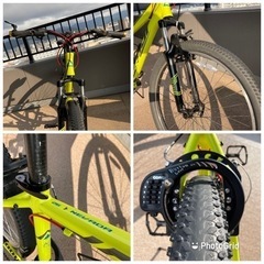終了)ハードテイルマウンテンバイク Fuji Nevada 26”1.9V パテッドアロイ(アルミ)軽量フレーム(2018購入2017モデル) 新品部品への交換多数の画像
