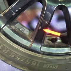 夏【軽自動車】14インチ 軽トラ 黒 エブリィ キャリー ハイゼット アクティー バモス サンバー 165/55R14 ライフ ジーノ ラパン【富山】車検非対応 4本の画像