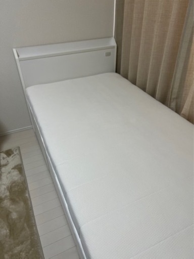 【取引中】ニトリシングルベッド 収納付き