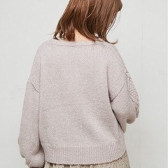 【値段相談可】長袖ケーブルニット/ natural coutureの画像