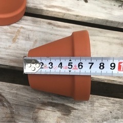 観葉植物　素焼きの小鉢〈20個〉〈す〉の画像