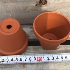 観葉植物　素焼きの小鉢〈20個〉〈す〉の画像