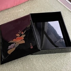 新品　漆塗り　箱の画像