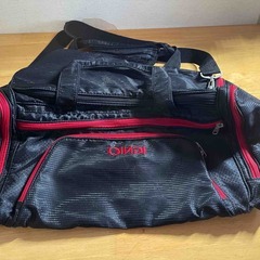 IGNIO イグニオ 2WAYボストンバッグ 黒×レッド ショル...