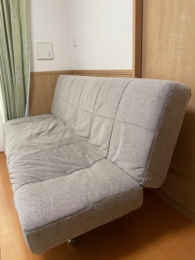 ニトリ製　布張りソファベッド