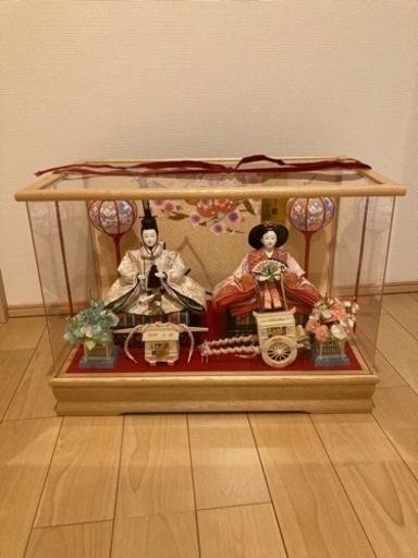 【値下げ】美品ひな人形　アクリルケース