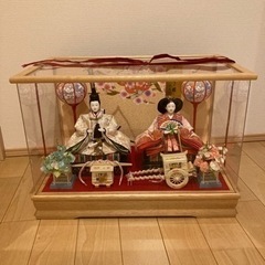 【値下げ】美品ひな人形　アクリルケース