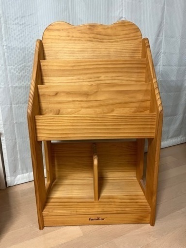 本日22時削除最終お値下げ❗️廃盤品　入手困難　 ファミリア　本棚　familiar 家具　北欧風　ブックシェルフ