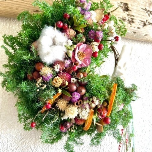 クリスマスリース　お正月リース　杉リース　節分リース