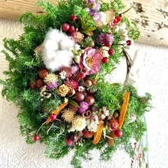 クリスマスお正月リース　節分リース　冬リース　杉リース クリスマスリース お正月リース 杉リース 節分リース