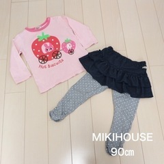 MIKIHOUSE 長袖Tシャツ　スカッツ　セット