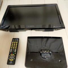 DVDプレイヤーとTV（11月30日に撤去処分）の画像