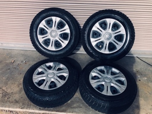 冬タイヤ 185/70R14 日産純正ホイール付きスタッドレス 4本組み