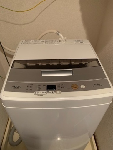 【お譲り先決まりました！】アクア　洗濯機4.5kg　2017年製　取りに来てくれる方