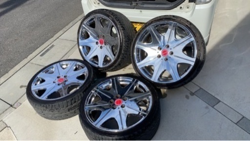 REGZAS レグザス メッキアルミホイール4本セット 19インチ