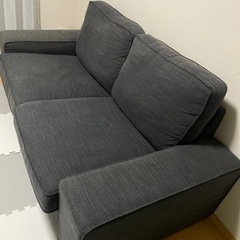 ☆取引決定　2人かけソファ　ダークグレーの画像