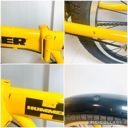 HUMMER ハマー 折り畳み自転車 20インチ イエロー