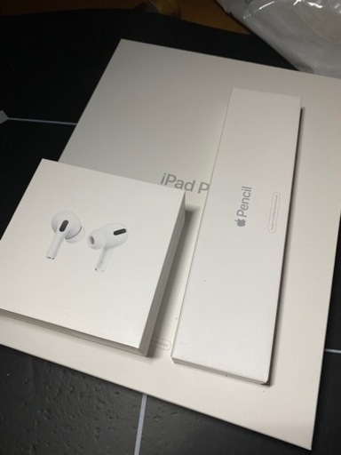 ipad, air pod, apple pencilの空箱