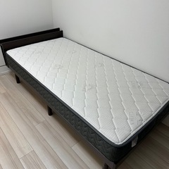 シングルベッド　マットレス付き（中古/美品/使用1年未満）の画像