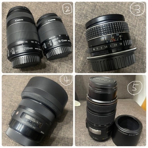 Canon EOSkissX7 セット（ズーム・望遠・単焦点・オールド） 