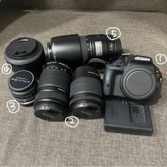 Canon EOSkissX7 セット（ズーム・望遠・単焦点・オ...