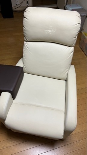リクライニングチェア サイドテーブル付 中古
