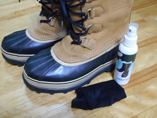 程度良 SOREL カリブー 27.0cm インナー綺麗　NM1000-281 ソール減りほぼ無し　メンズ　スノーブーツ　ソレル　USED