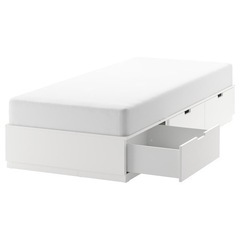 IKEA NORDLI ノールドリ ベッドフレーム 収納付き, ...