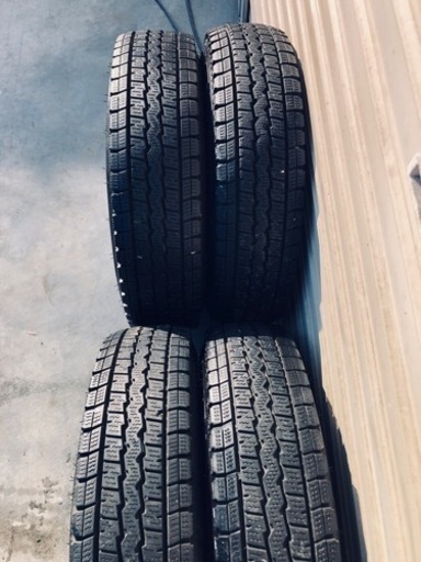 冬タイヤ 145R12 ホイール付2020年スタッドレス バリ山4本組