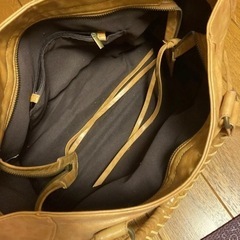 2way キャメル ハンドバッグ ショルダーバッグの画像