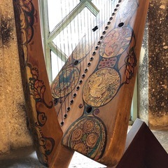 金属弦アイリッシュ・ハープ教室の画像