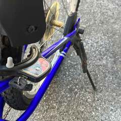 【取引終了】【中古・引き取りに来て下さる方限定】自転車　男児向け　24インチ　青　ブルー　オートライトの画像