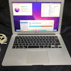 「MacBook Air 13インチ Early 2015 MJVE2J/A(Core-i5/4GB/128GB)」 Core i5搭載 /メモリー4GB / SSD-128GB / MacOS(Monterey)とOffice2019 / Bootcamp側はWin10 HomeとOffice2010 / Bluetooth / 無線LAN / 中古品