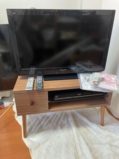 Panasonic 液晶テレビ32インチ BDレコーダー テレビボード 3点セット