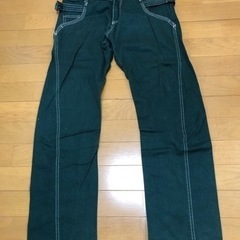 パンツ　グリーン　綿100%の画像