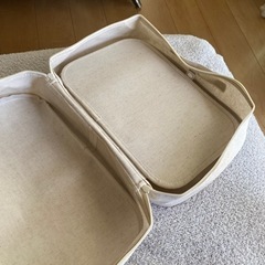 無印良品 ポリエステル麻 ソフトボックス　2個の画像