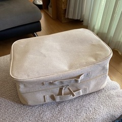 無印良品 ポリエステル麻 ソフトボックス　2個の画像