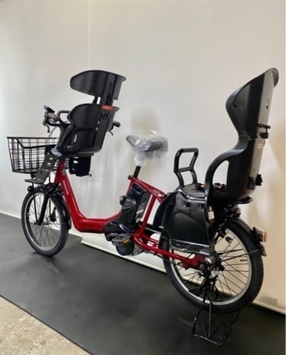 関東全域送料無料 保証付き 電動自転車　パナソニック　ギュットアニーズ　20インチ 3人乗り 8.9ah 赤